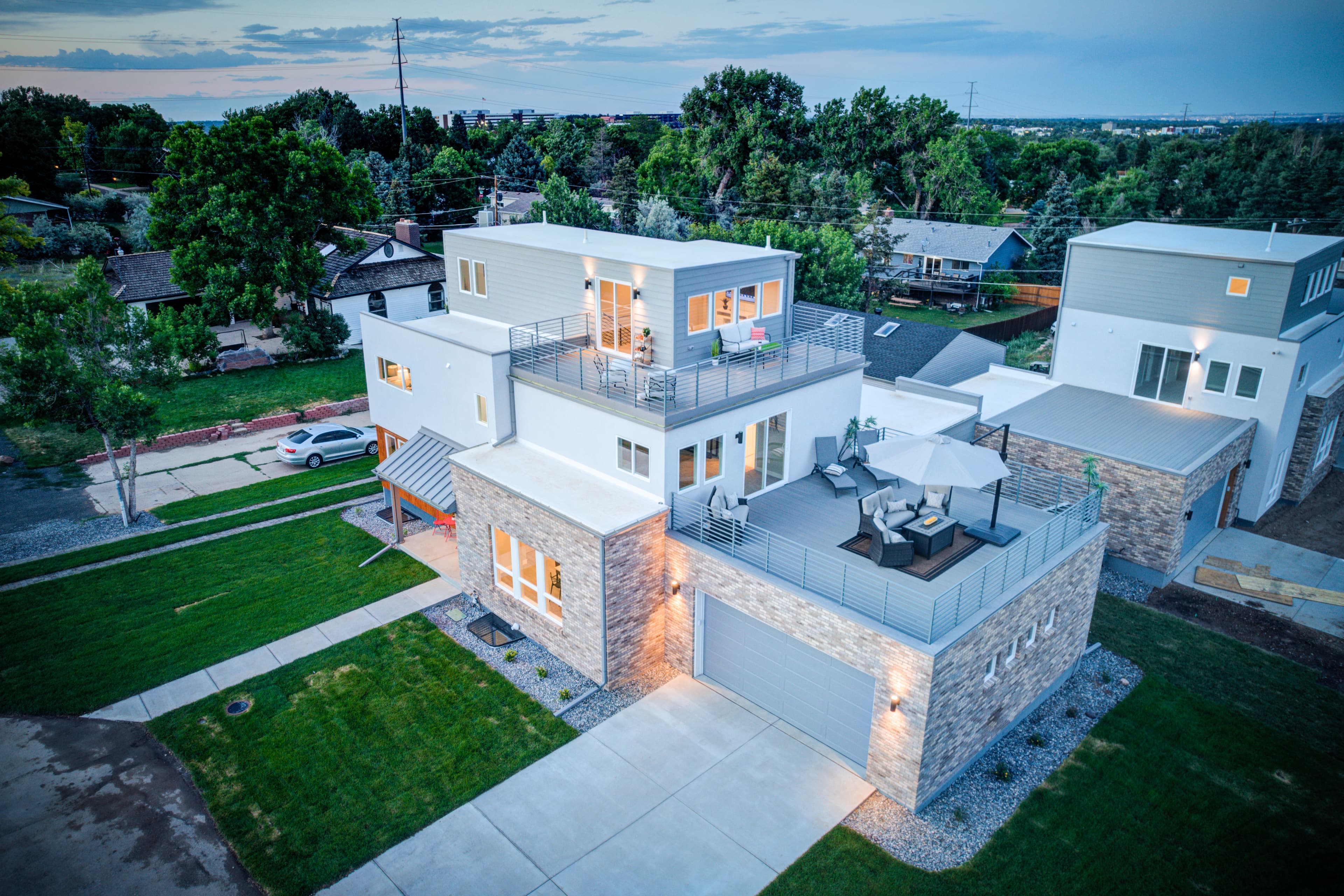 Aerial drone photography of Colorado real estate