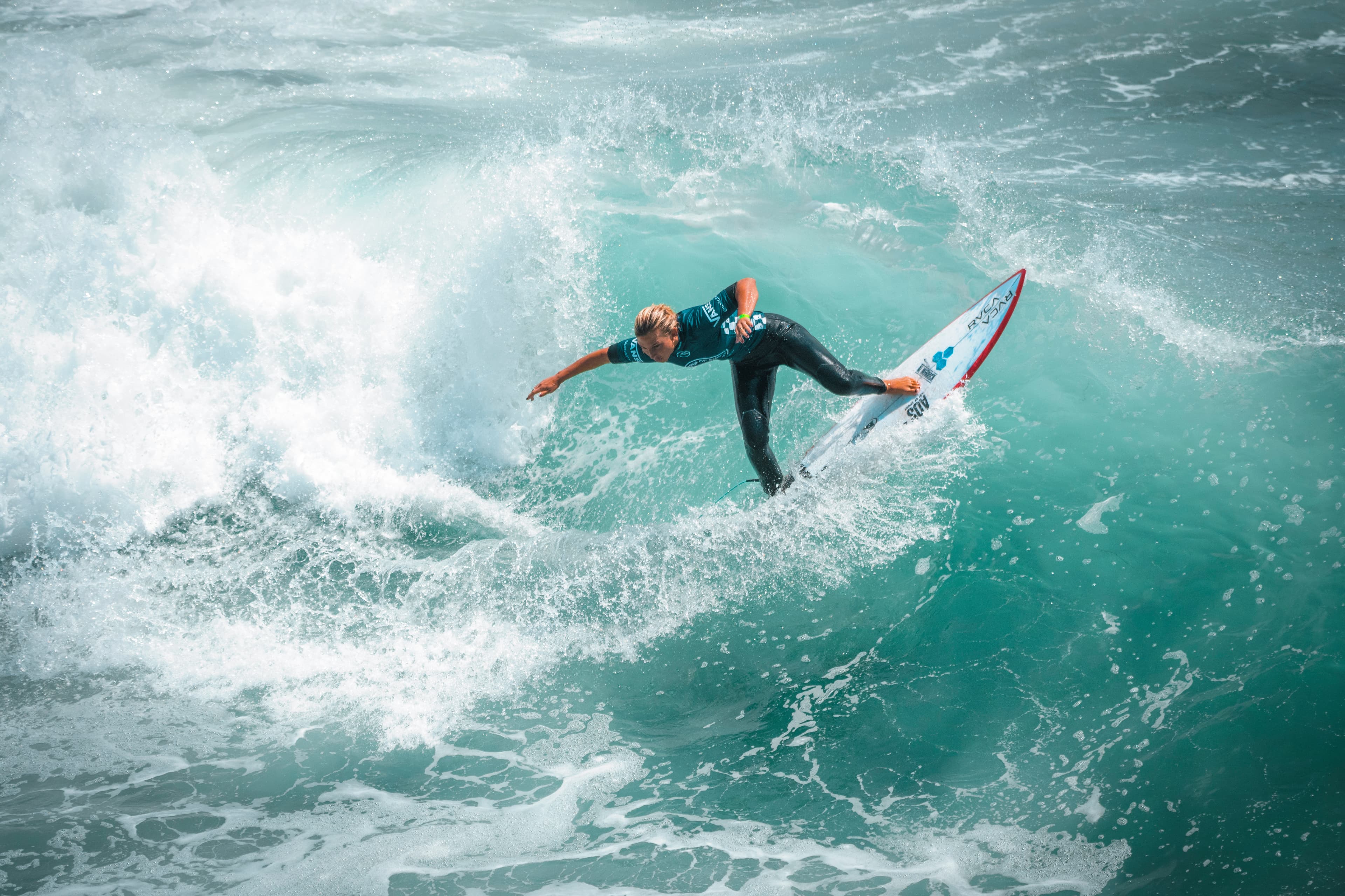 Surfing action photography